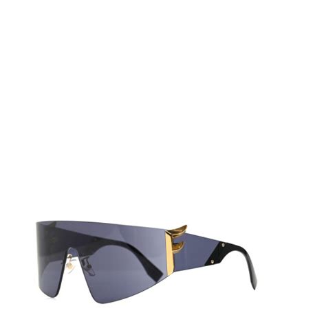 fendi ffreedom shield sunglasses|FENDI Mirrored FFreedom Shield Sunglasses FF 0382/S.